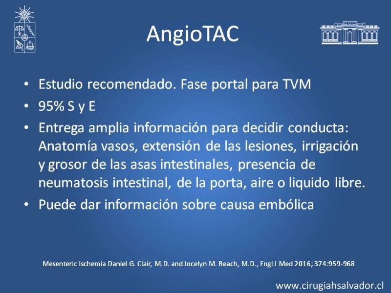 Diapositiva 14 de Isquemia mesentérica