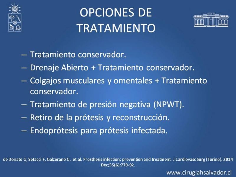 Diapositiva 32 de Infección de prótesis vasculares