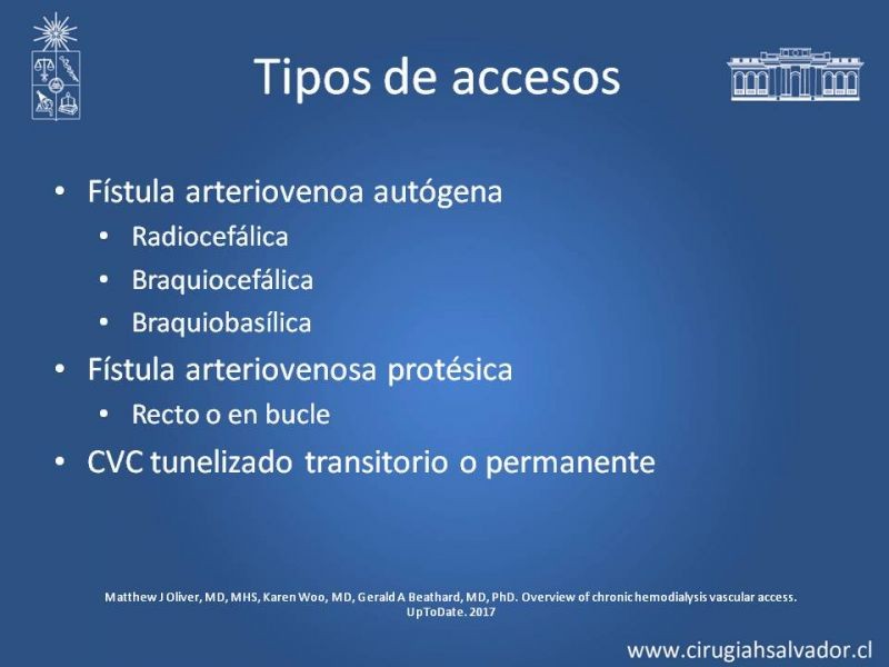 Diapositiva 5 de Acceso vasculares para Hemodiálisis