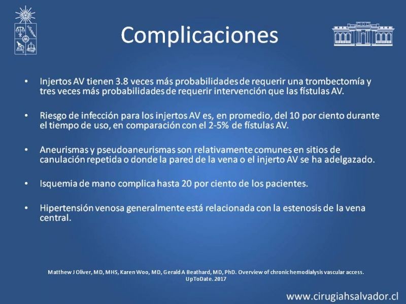 Diapositiva 23 de Acceso vasculares para Hemodiálisis