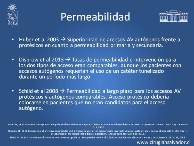 Diapositiva 7 de Acceso vasculares para Hemodiálisis