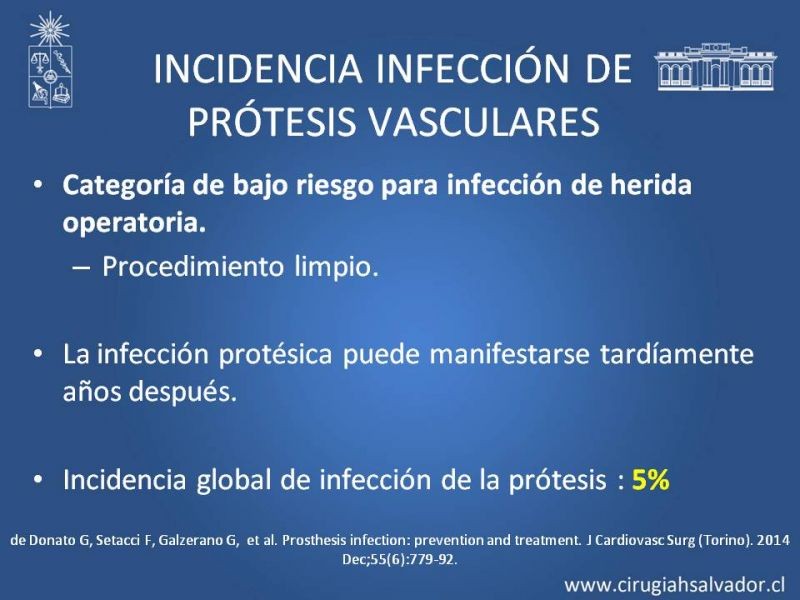 Diapositiva 10 de Infección de prótesis vasculares