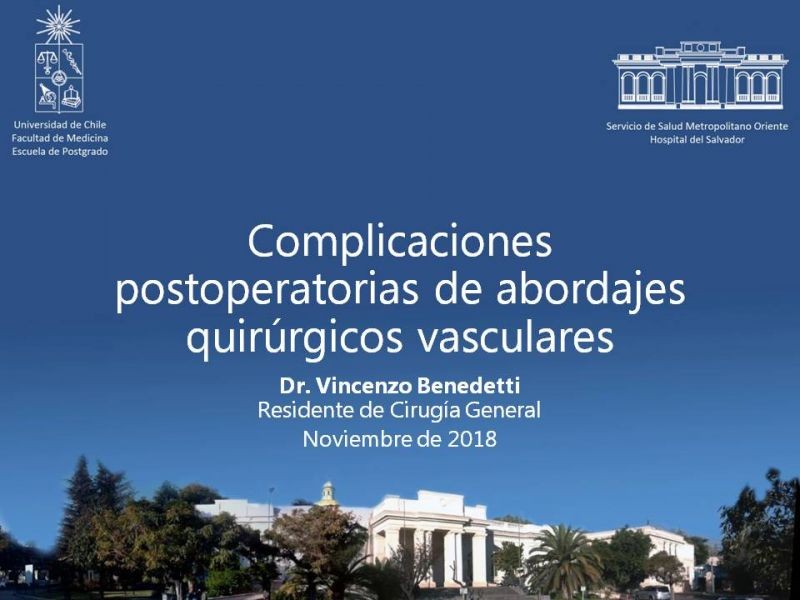 Diapositiva 21 de Complicaciones postoperatorias de abordajes quirúrgicos vasculares