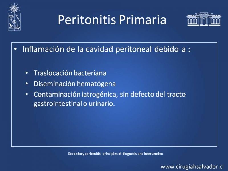 Diapositiva 3 de Peritonitis Secundaria y Terciaria
