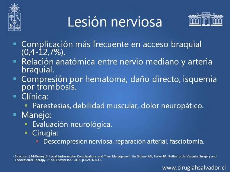 Diapositiva 18 de Complicaciones postoperatorias de abordajes quirúrgicos vasculares