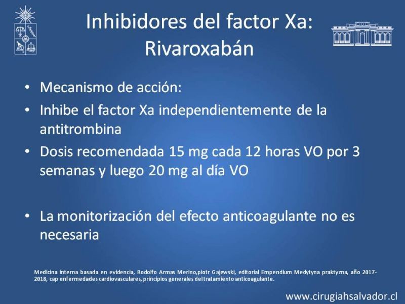 Diapositiva 25 de Anticoagulantes tradicionales y nuevos