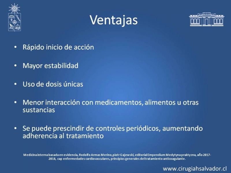 Diapositiva 27 de Anticoagulantes tradicionales y nuevos