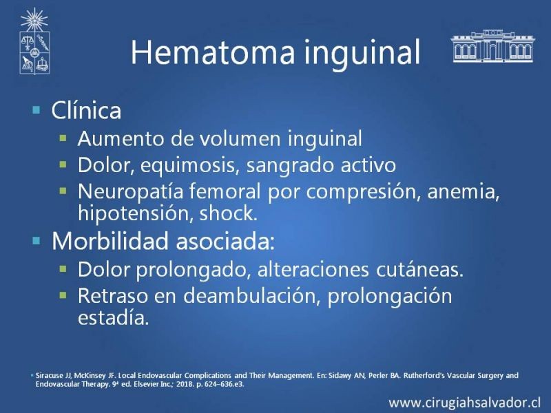 Diapositiva 3 de Complicaciones postoperatorias de abordajes quirúrgicos vasculares