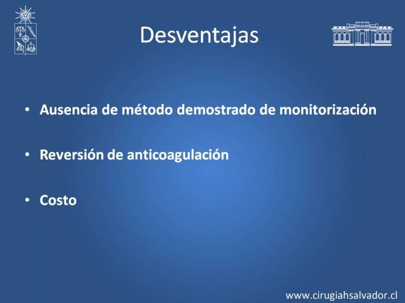 Diapositiva 28 de Anticoagulantes tradicionales y nuevos
