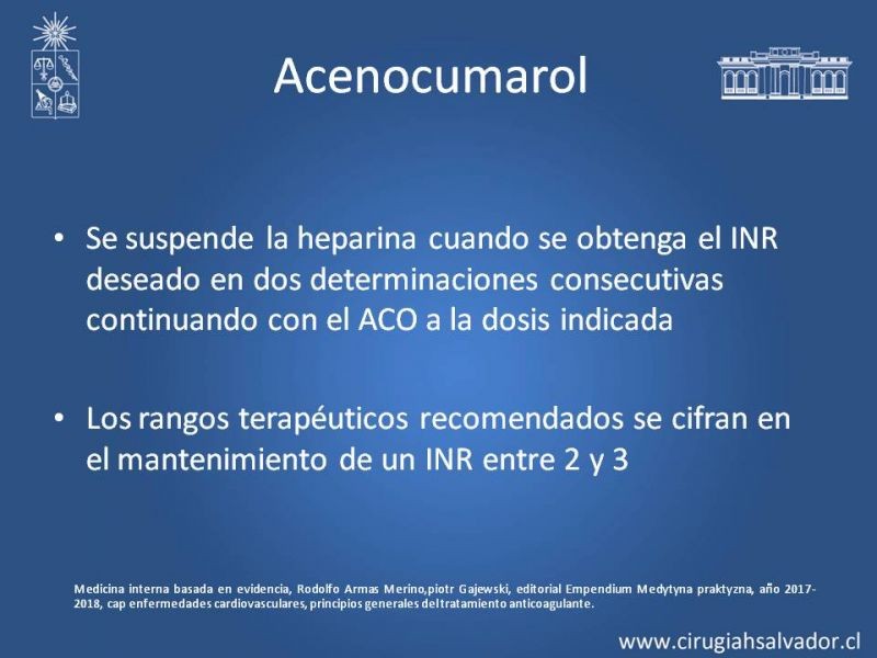 Diapositiva 18 de Anticoagulantes tradicionales y nuevos