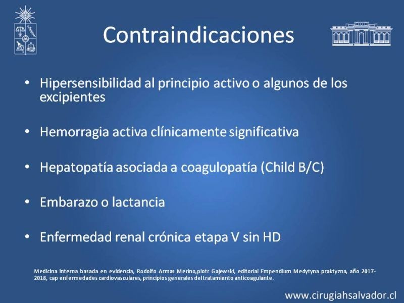 Diapositiva 29 de Anticoagulantes tradicionales y nuevos