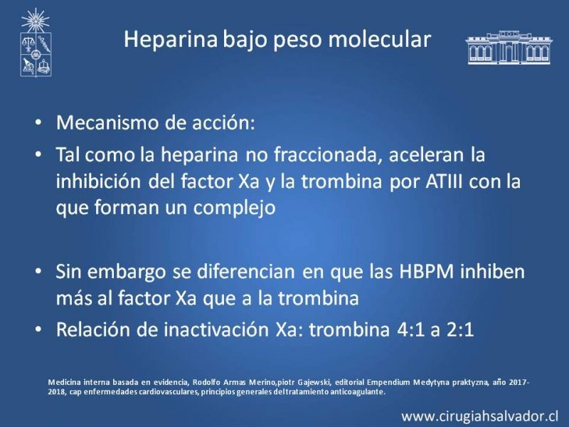 Diapositiva 8 de Anticoagulantes tradicionales y nuevos