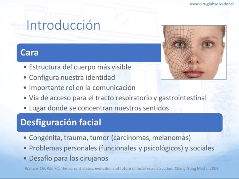 Diapositiva 1 de Tipos de Reconstrucción Facial
