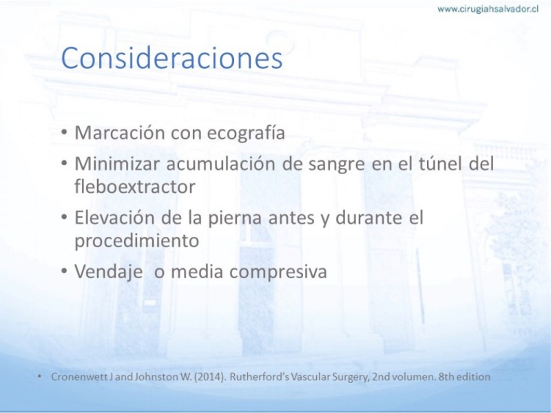 Diapositiva 14 de Safenectomía: Técnica y resultados a largo plazo
