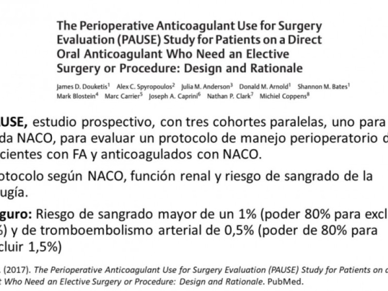 Diapositiva 23 de ¿ Cuándo suspender la anticoagulación oral para una cirugía ?