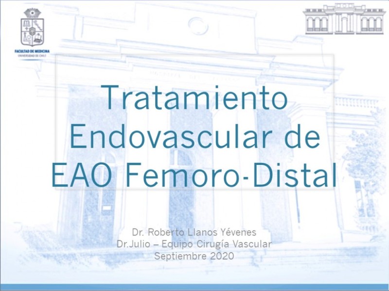 Diapositiva 18 de Tratamiento Endovascular de EAO Femoro-Distal