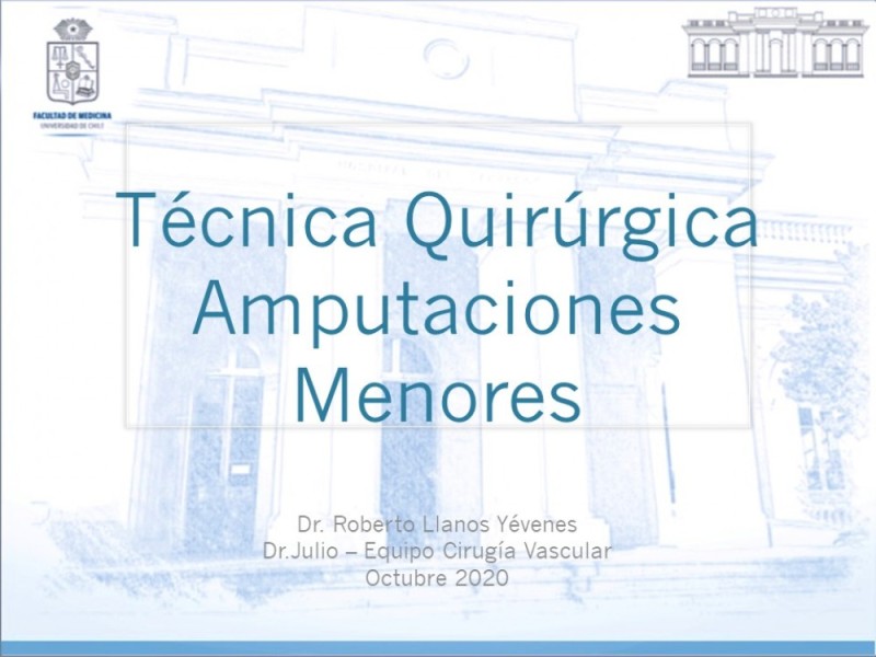 Diapositiva 14 de Técnica Quirúrgica Amputaciones Menores