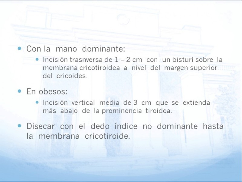 Diapositiva 50 de Traqueotomía: Indicaciones y técnica