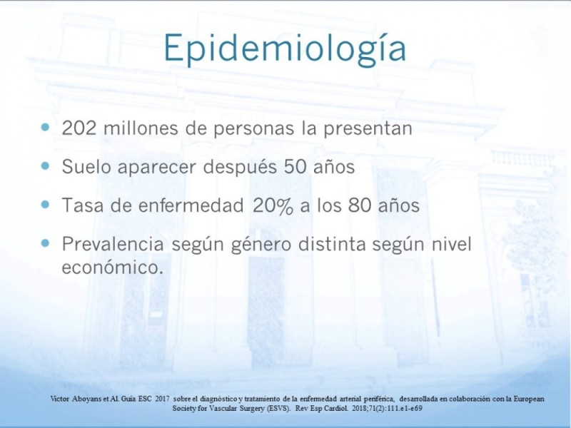 Diapositiva 2 de Tratamiento Endovascular de EAO Femoro-Distal