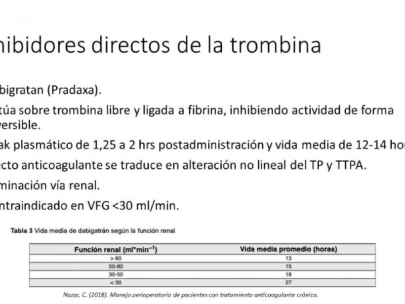 Diapositiva 18 de ¿ Cuándo suspender la anticoagulación oral para una cirugía ?