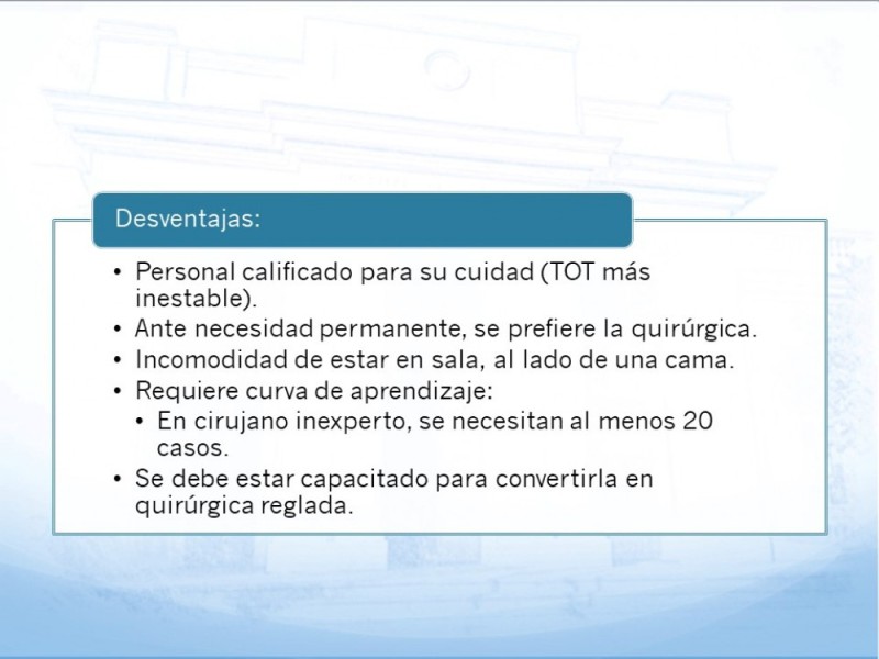 Diapositiva 36 de Traqueotomía: Indicaciones y técnica