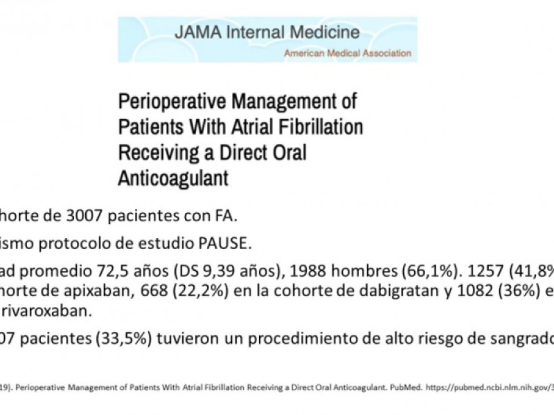 Diapositiva 25 de ¿ Cuándo suspender la anticoagulación oral para una cirugía ?