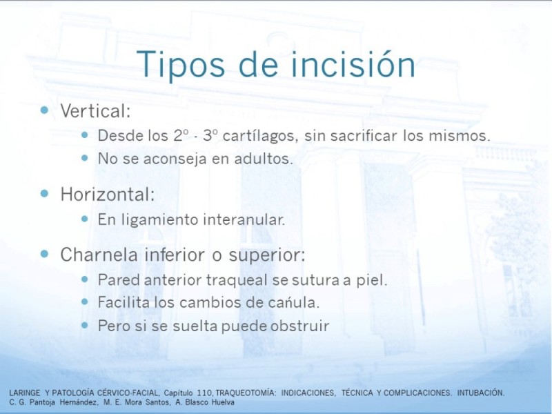 Diapositiva 18 de Traqueotomía: Indicaciones y técnica