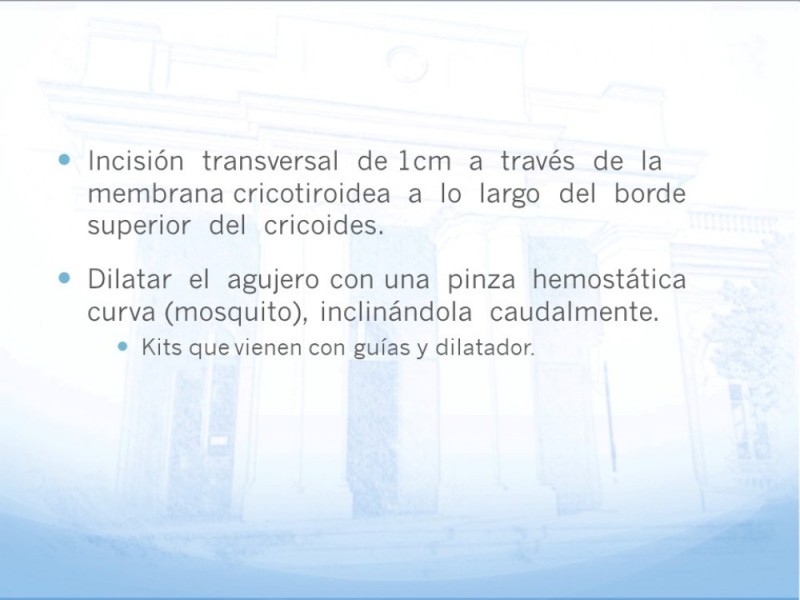 Diapositiva 52 de Traqueotomía: Indicaciones y técnica