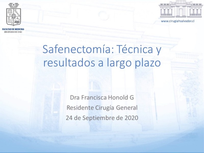 Diapositiva 32 de Safenectomía: Técnica y resultados a largo plazo