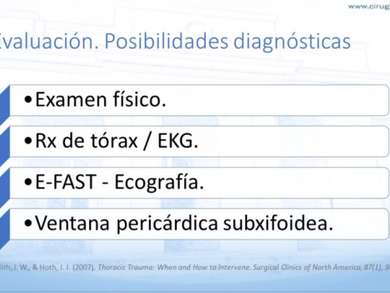 Diapositiva 8 de Trauma penetrante cardíaco