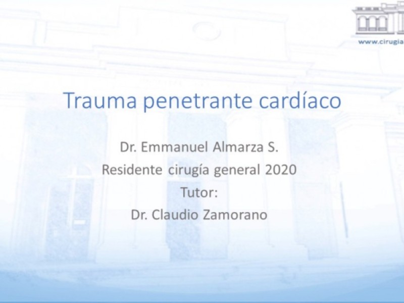 Diapositiva 28 de Trauma penetrante cardíaco