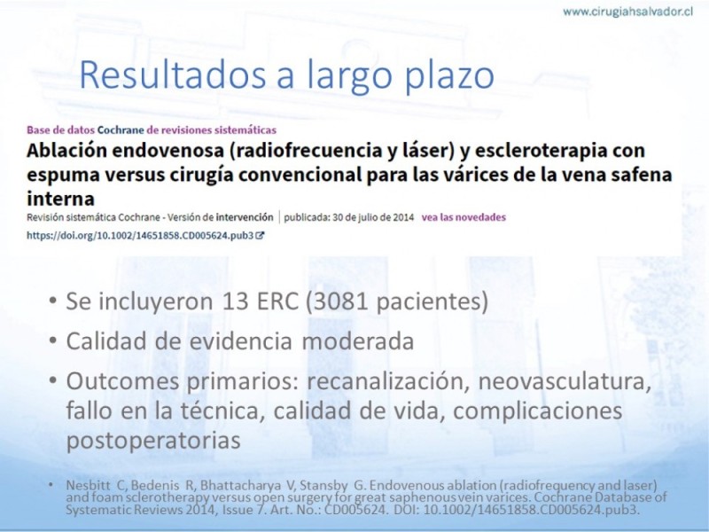 Diapositiva 26 de Safenectomía: Técnica y resultados a largo plazo