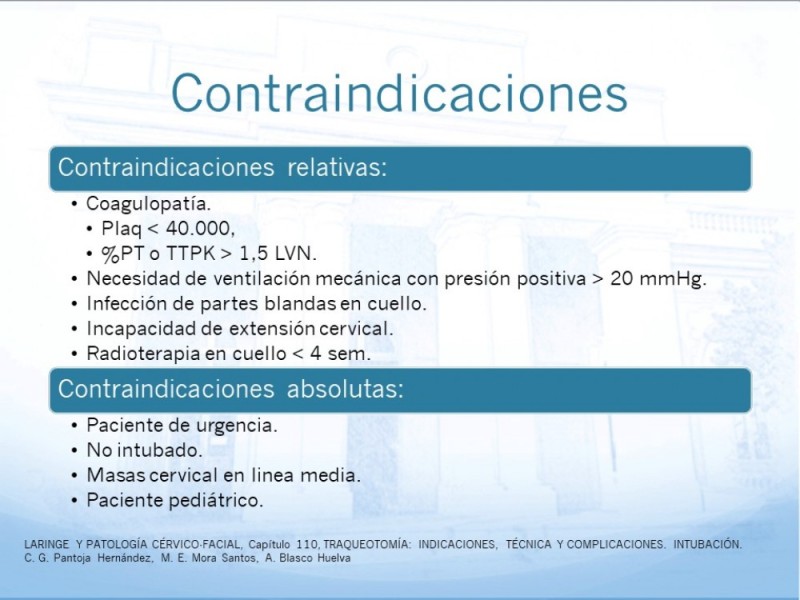 Diapositiva 7 de Traqueotomía: Indicaciones y técnica