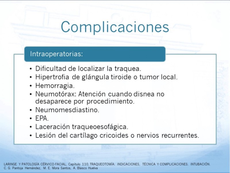 Diapositiva 26 de Traqueotomía: Indicaciones y técnica