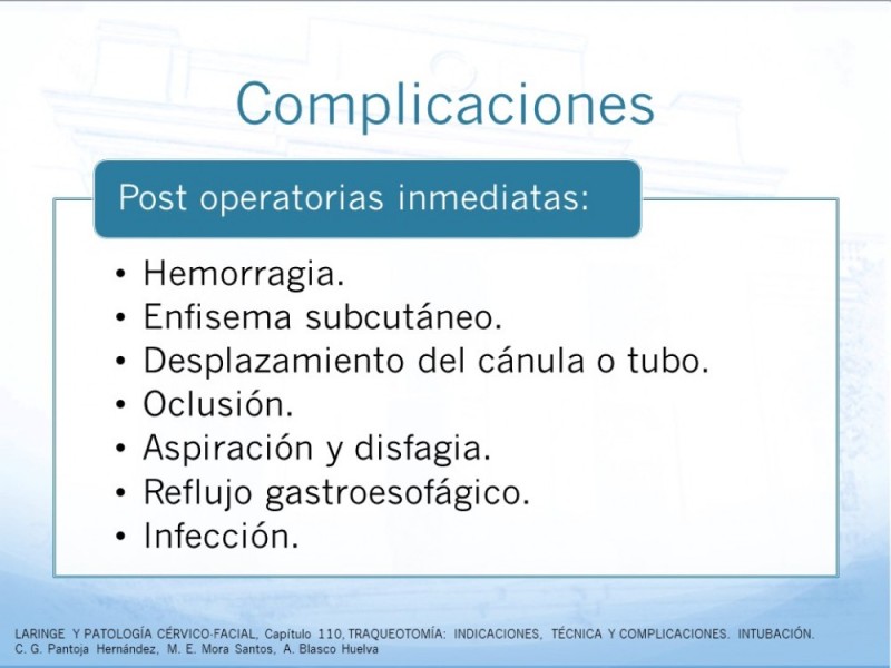 Diapositiva 27 de Traqueotomía: Indicaciones y técnica