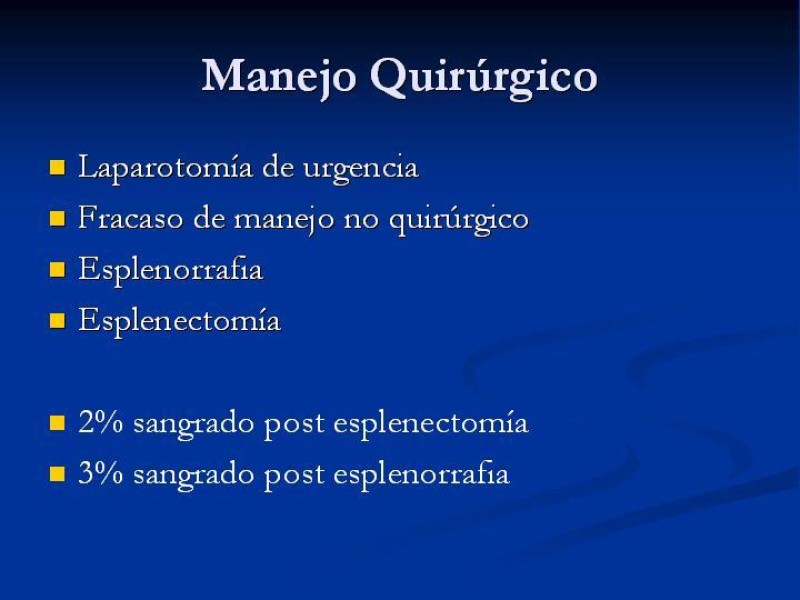 Diapositiva 16 de Trauma Esplénico