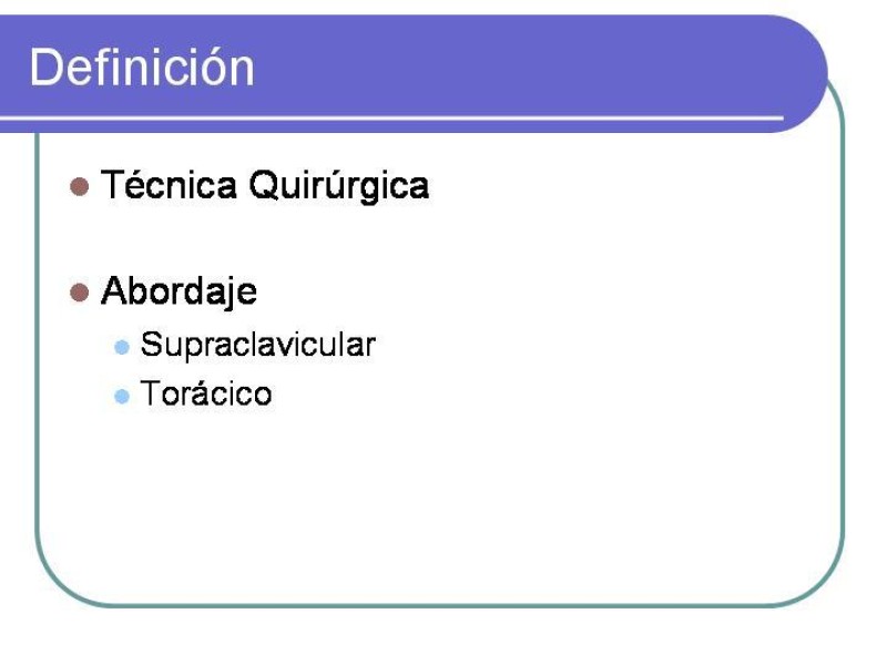 Diapositiva 1 de Simpatectomía Torácica