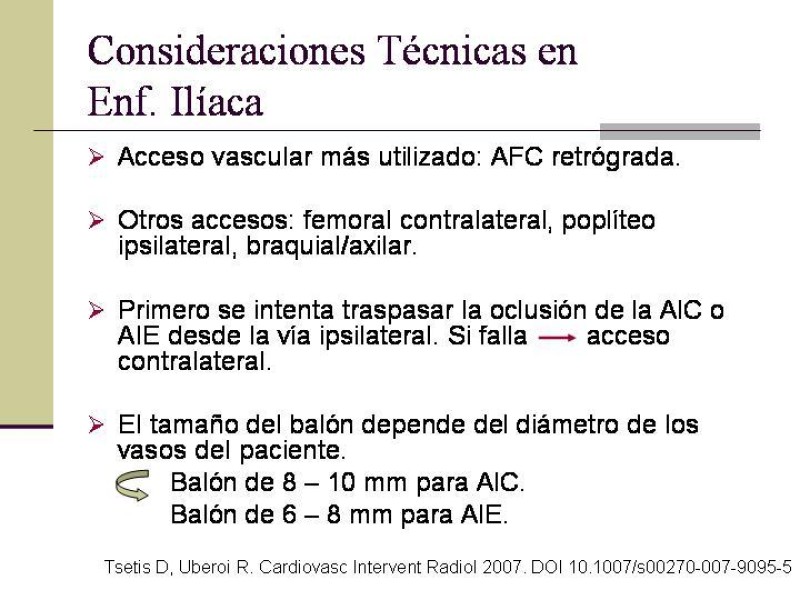 Diapositiva 24 de Tratamiento Endovascular de la Enfermedad Aortoilíaca