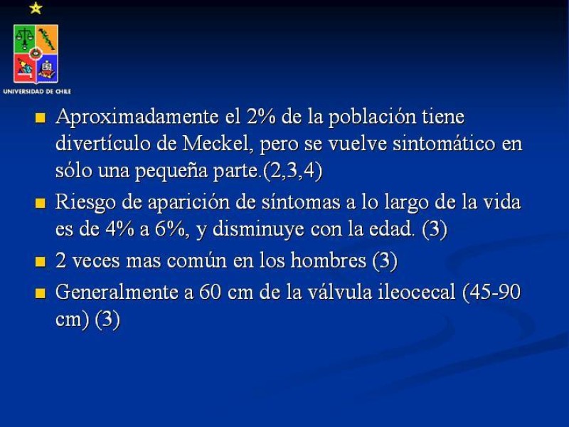 Diapositiva 3 de Divertículo de Meckel