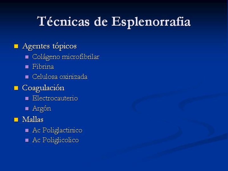 Diapositiva 17 de Trauma Esplénico