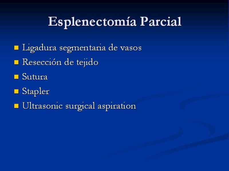 Diapositiva 18 de Trauma Esplénico