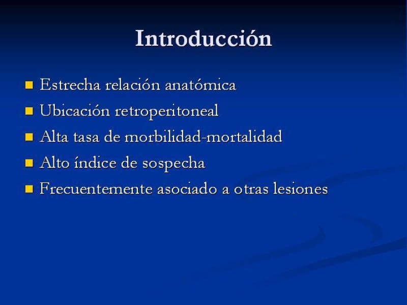 Diapositiva 1 de Trauma Pancreato-duodenal