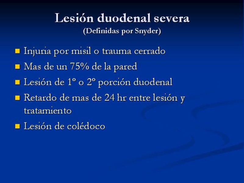 Diapositiva 17 de Trauma Pancreato-duodenal