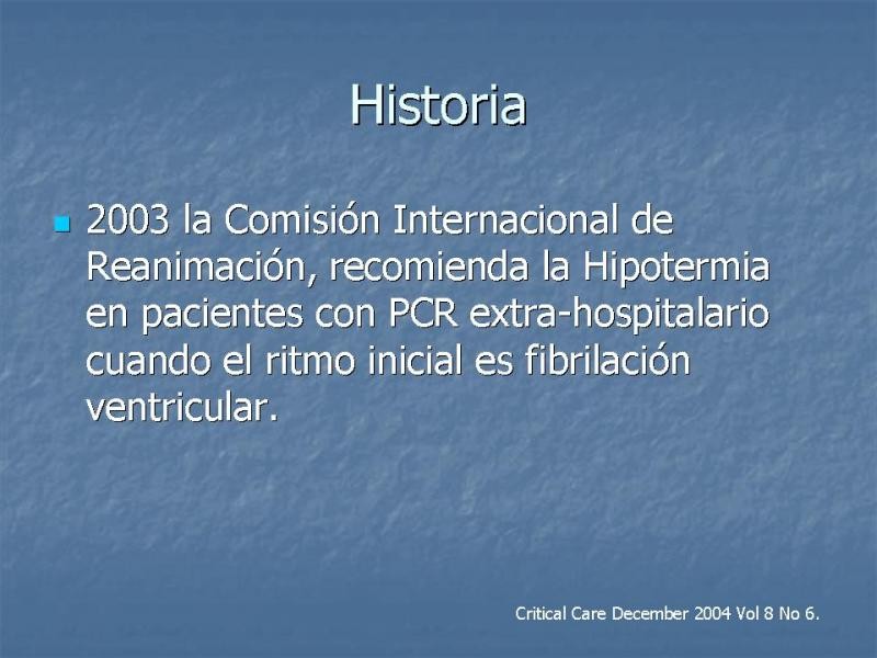 Diapositiva 2 de Hipotermia Controlada