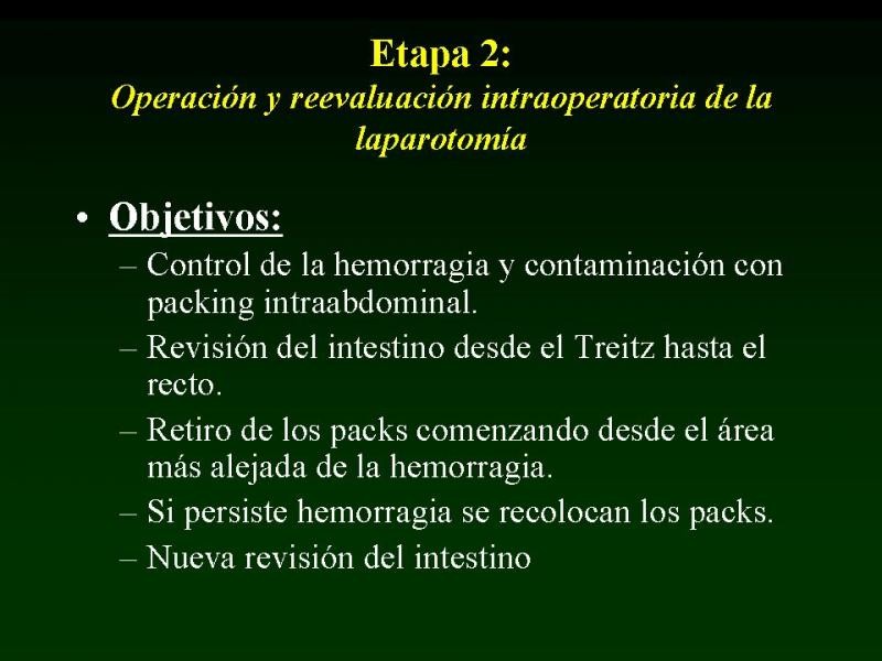 Diapositiva 13 de Trauma: Damage Control