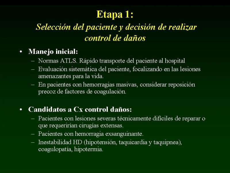 Diapositiva 11 de Trauma: Damage Control