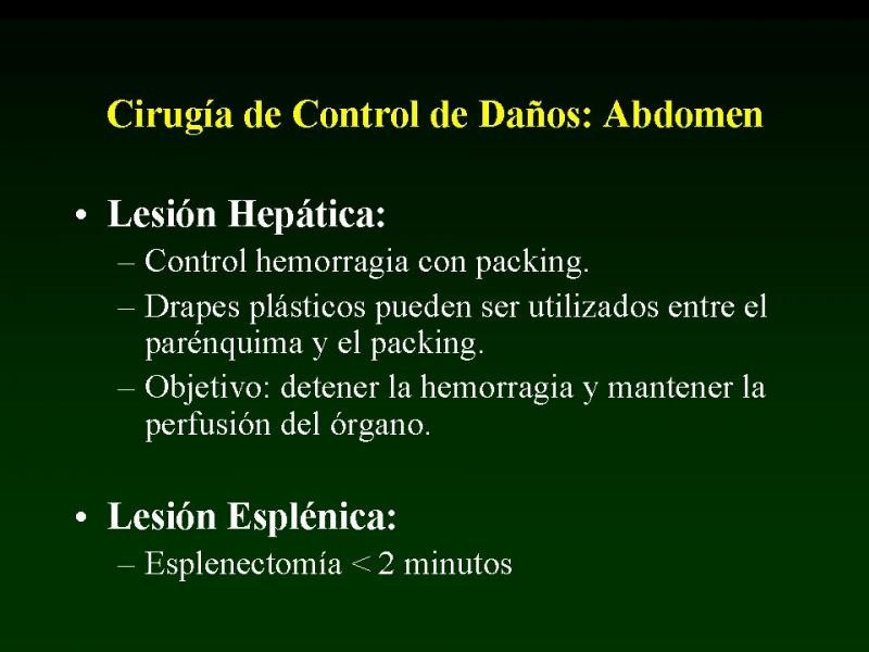 Diapositiva 16 de Trauma: Damage Control