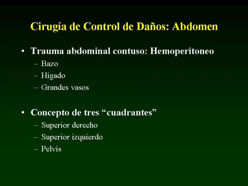 Diapositiva 15 de Trauma: Damage Control
