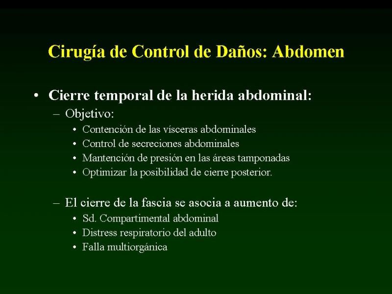 Diapositiva 21 de Trauma: Damage Control