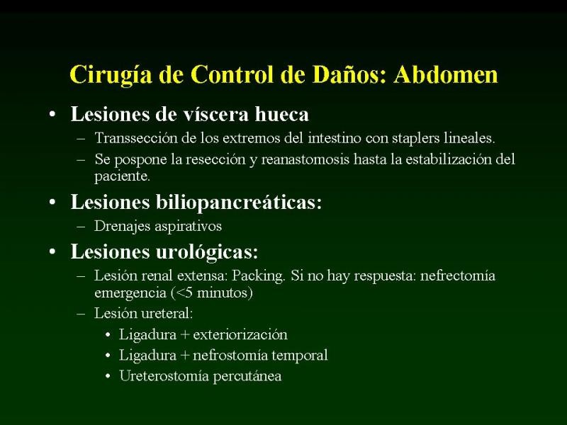 Diapositiva 17 de Trauma: Damage Control
